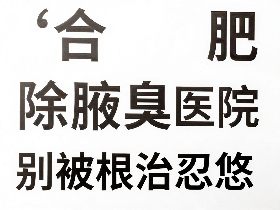 合肥除腋臭医院怎么选？合肥除腋臭医院口碑与技术对比，别被根治忽悠了