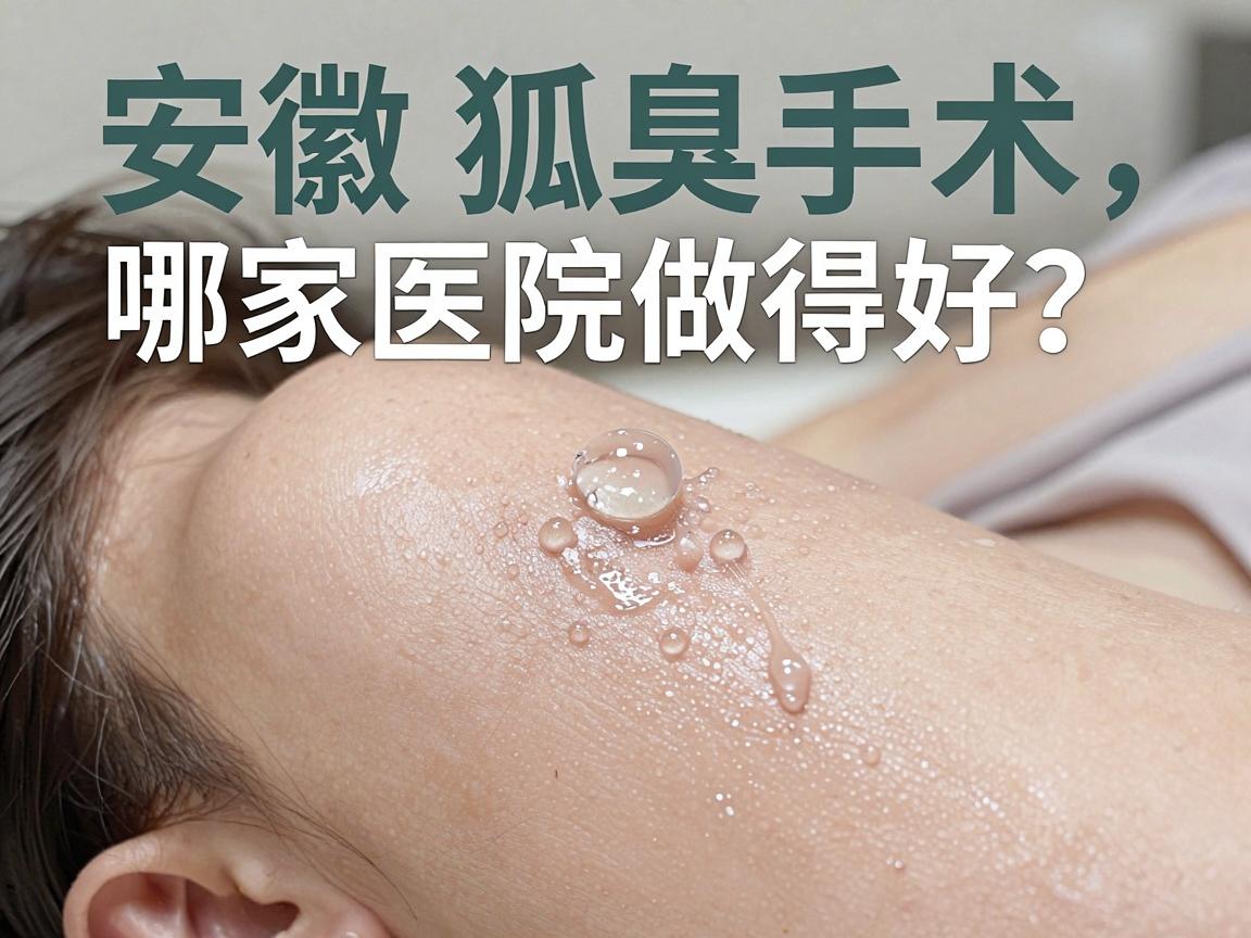 安徽狐臭手术哪家医院做得好？合肥腋秀腋臭专科，用技术说话，拿效果对比