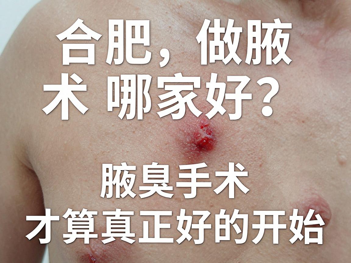 合肥做腋臭手术哪家好？选对医院，腋臭手术才算真正好的开始