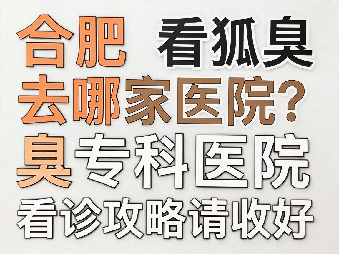 合肥看狐臭去哪家医院？合肥腋秀腋臭专科医院这份看诊攻略请收好