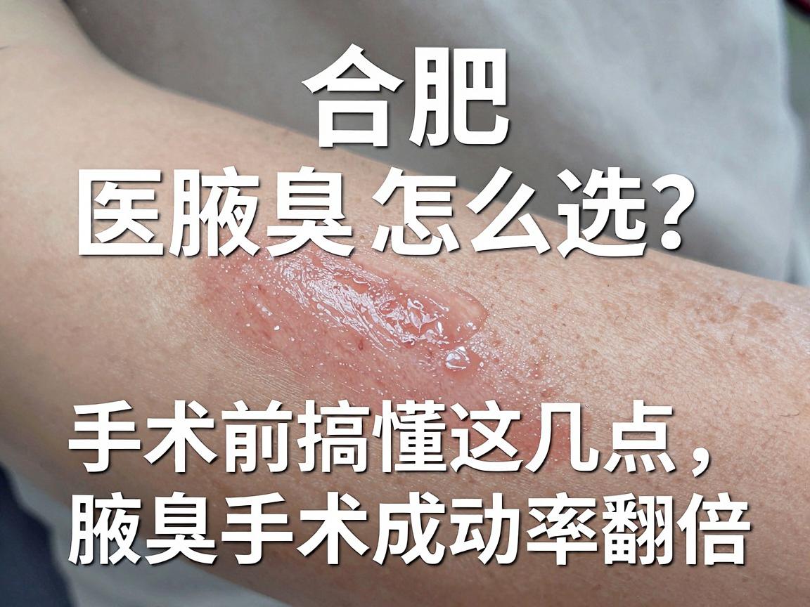 合肥腋臭手术医院怎么选？手术前搞懂这几点，腋臭手术成功率翻倍