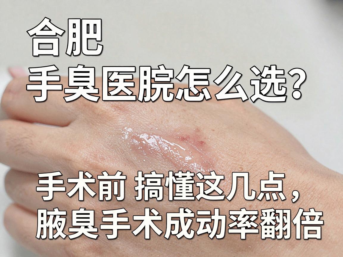 合肥腋臭手术医院怎么选？手术前搞懂这几点，腋臭手术成功率翻倍