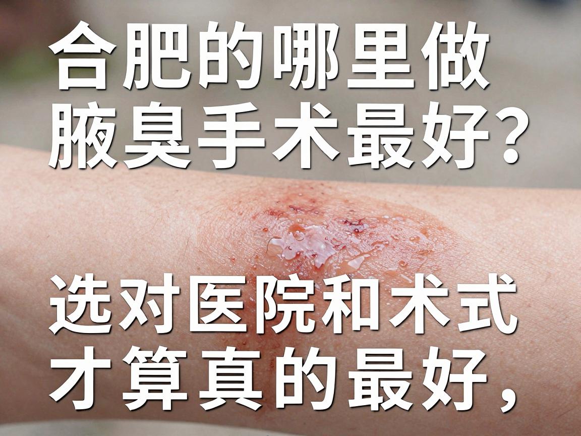 合肥哪里做腋臭手术最好？选对医院和术式，才算真的最好