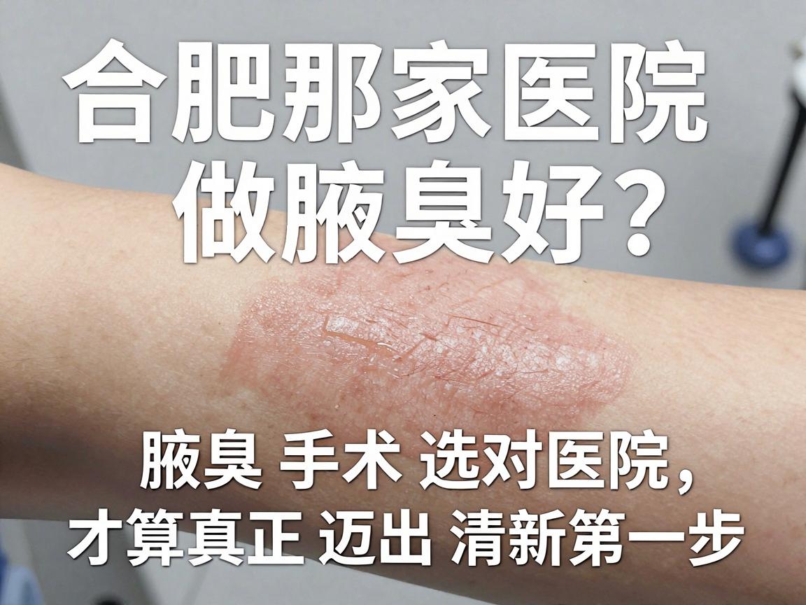 合肥那家医院做腋臭好？腋臭手术选对医院，才算真正迈出清新第一步