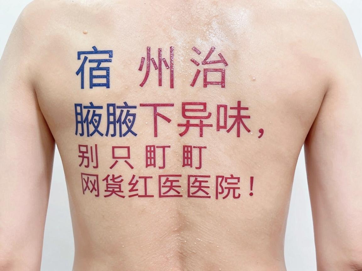 宿州治腋下异味，别只盯网红医院，宿州祛腋臭选对方法才是硬道理