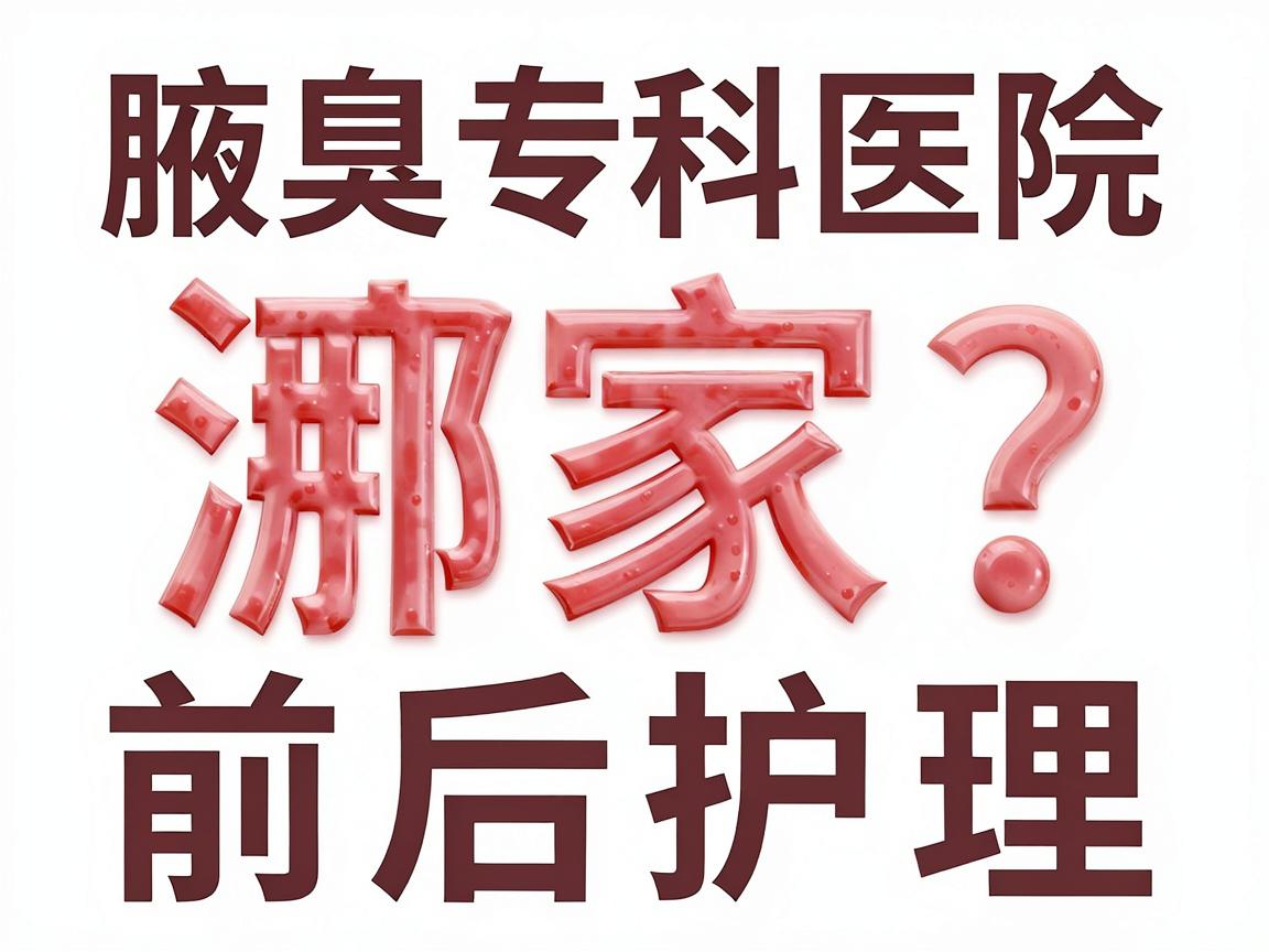 合肥腋臭清除手术哪家强？腋臭专科医院对比与清除手术前后护理全攻略