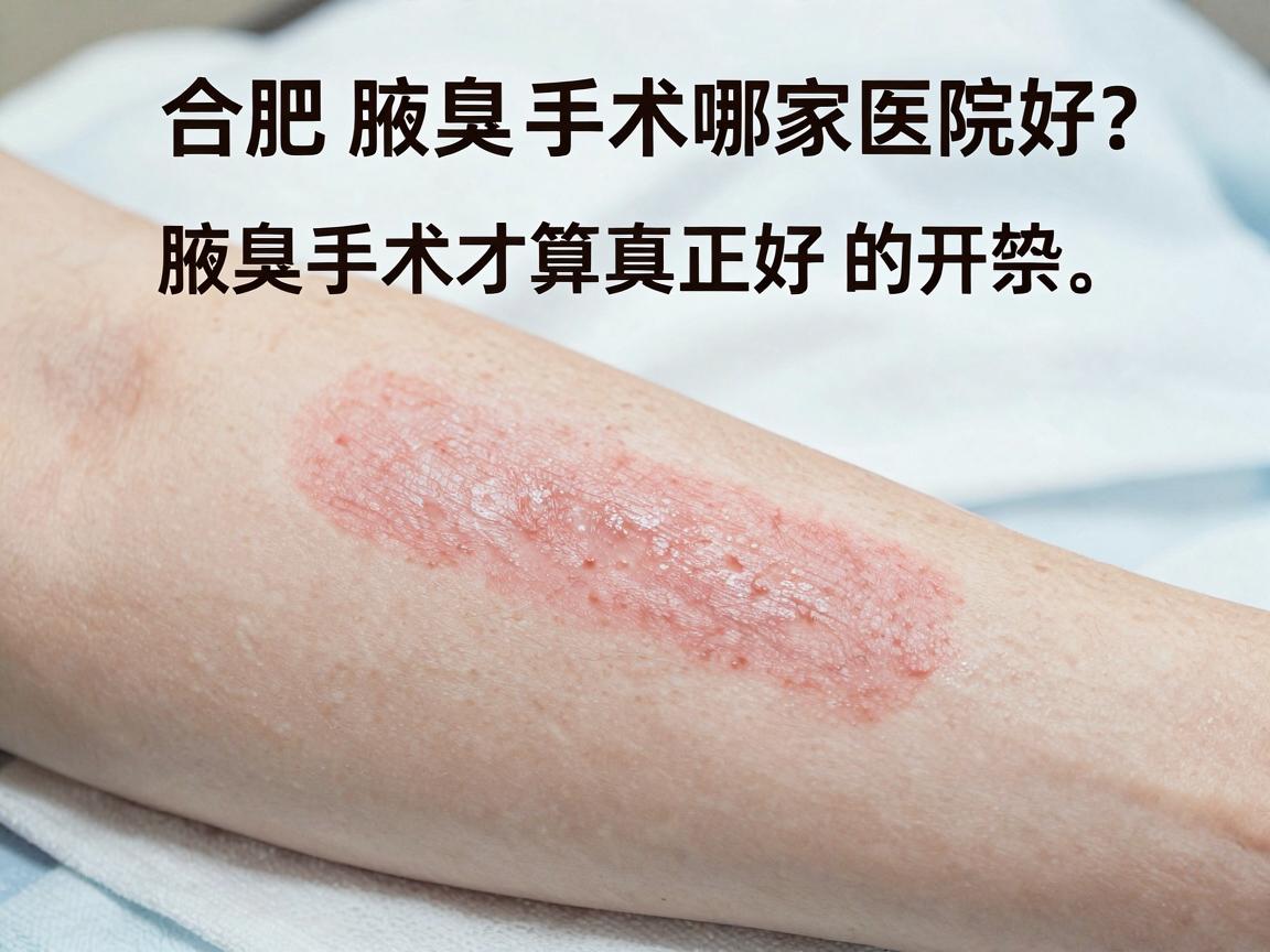 合肥腋臭手术哪家医院好？选对医院，腋臭手术才算真正好的开始