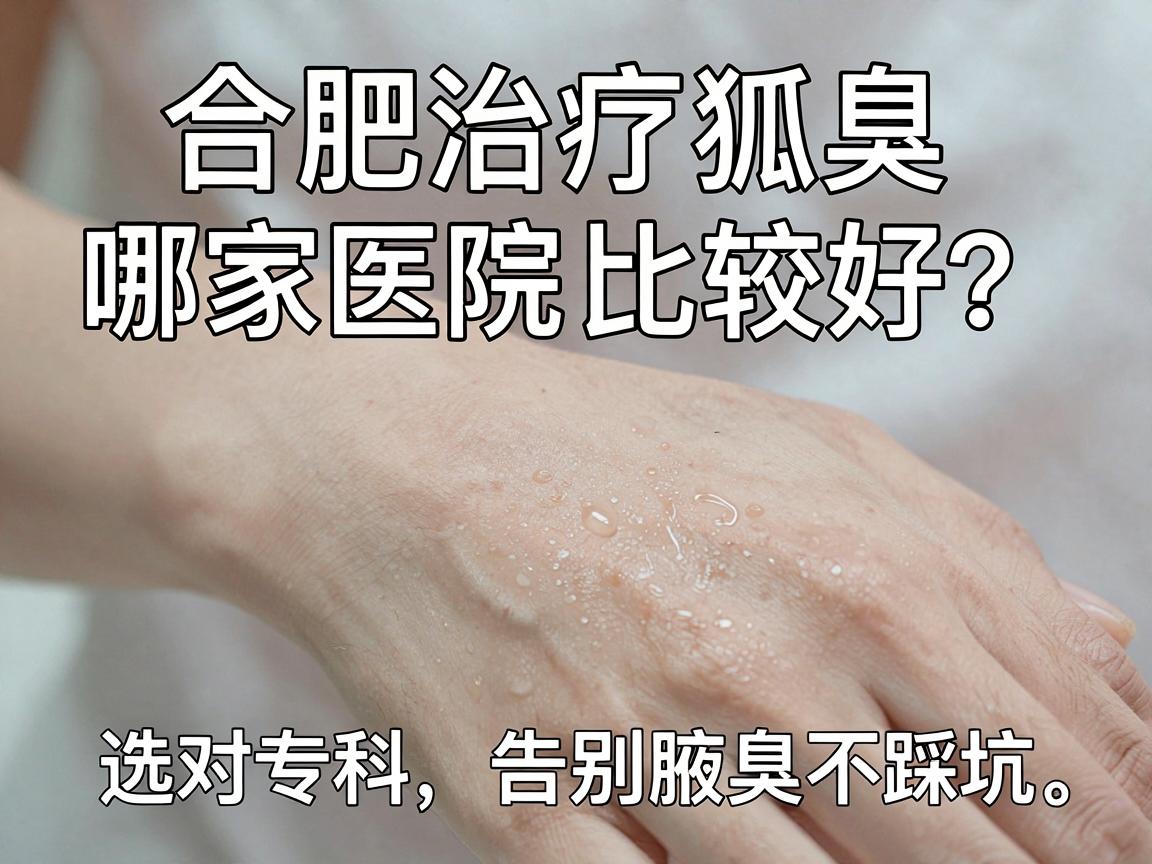 合肥治疗狐臭哪家医院比较好？选对专科，告别腋臭不踩坑