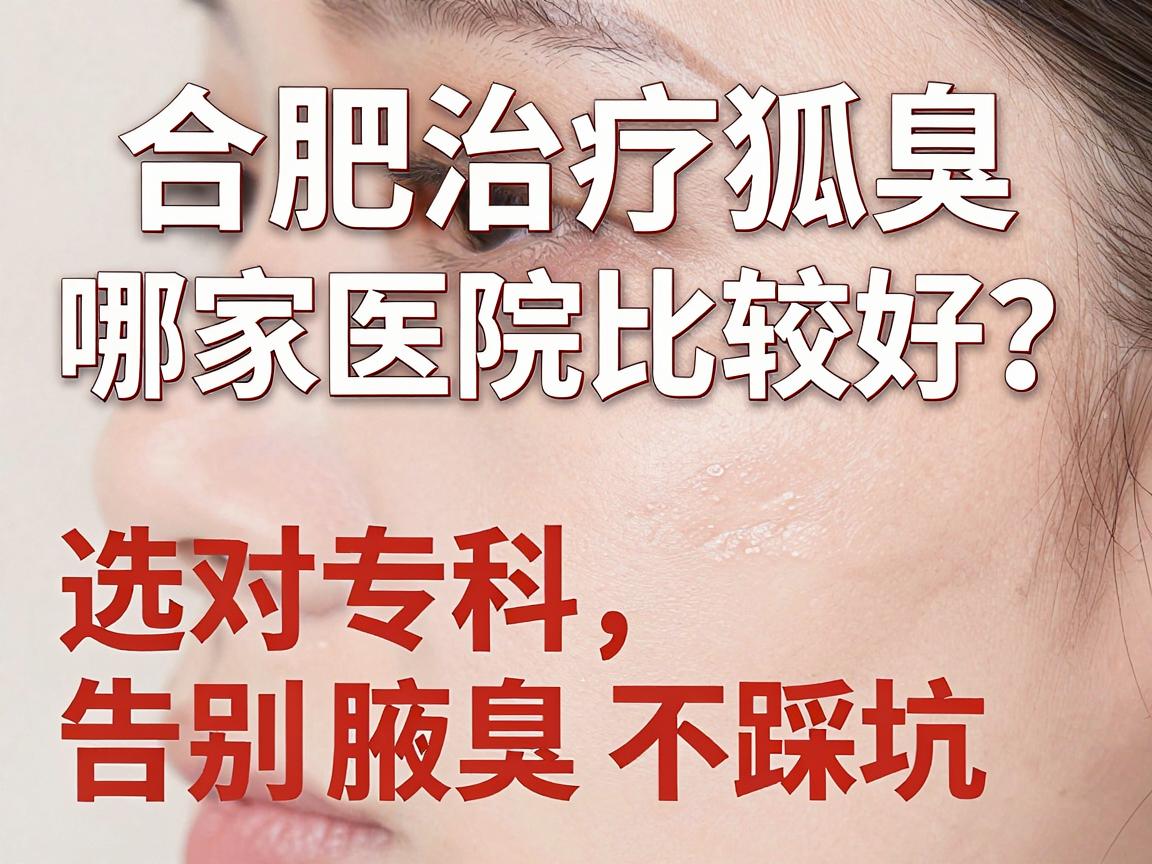 合肥治疗狐臭哪家医院比较好？选对专科，告别腋臭不踩坑