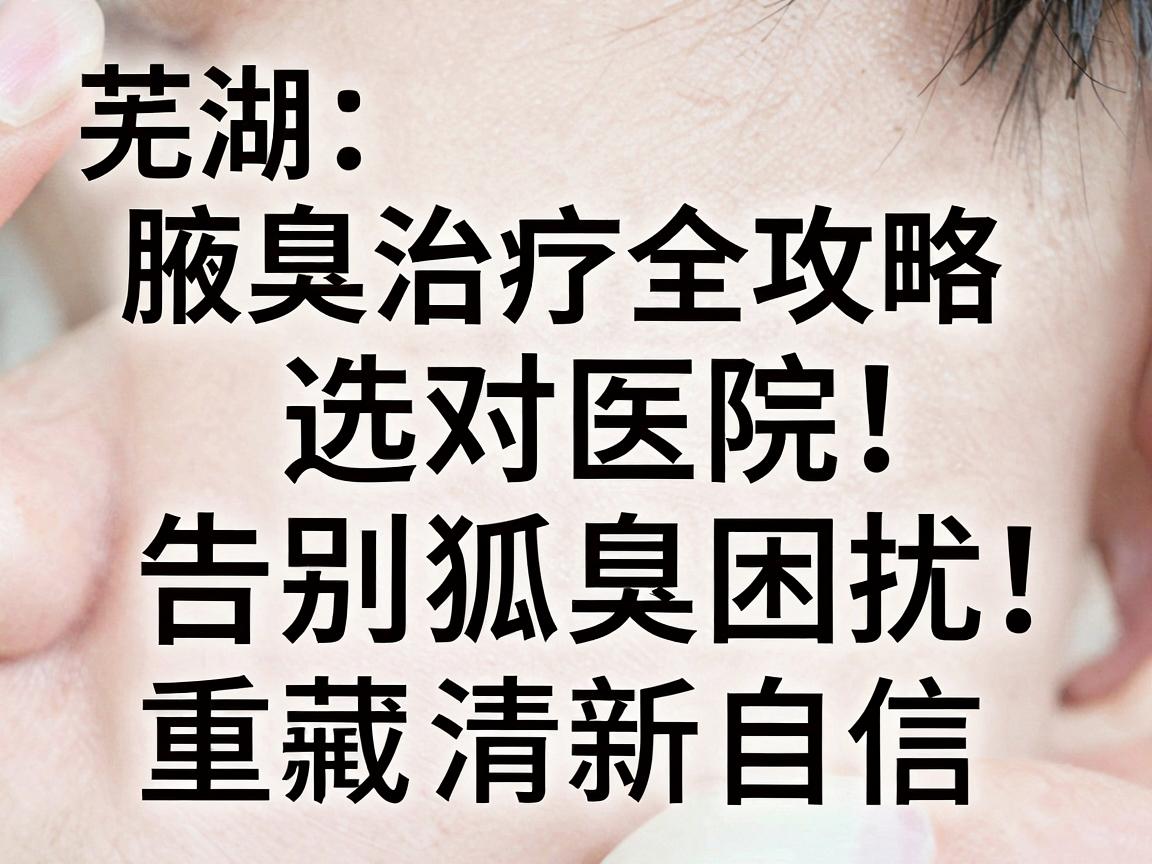 芜湖腋臭治疗全攻略，选对医院，告别狐臭困扰，重获清新自信