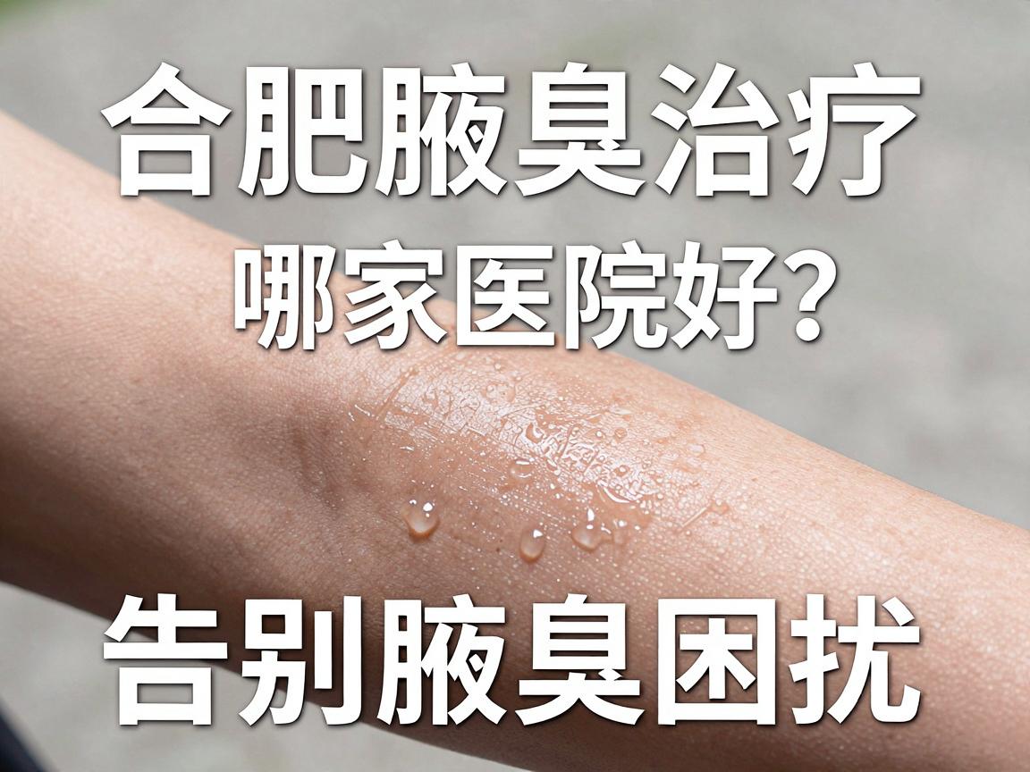 合肥腋臭治疗哪家医院好？选对腋臭专科，告别腋臭困扰