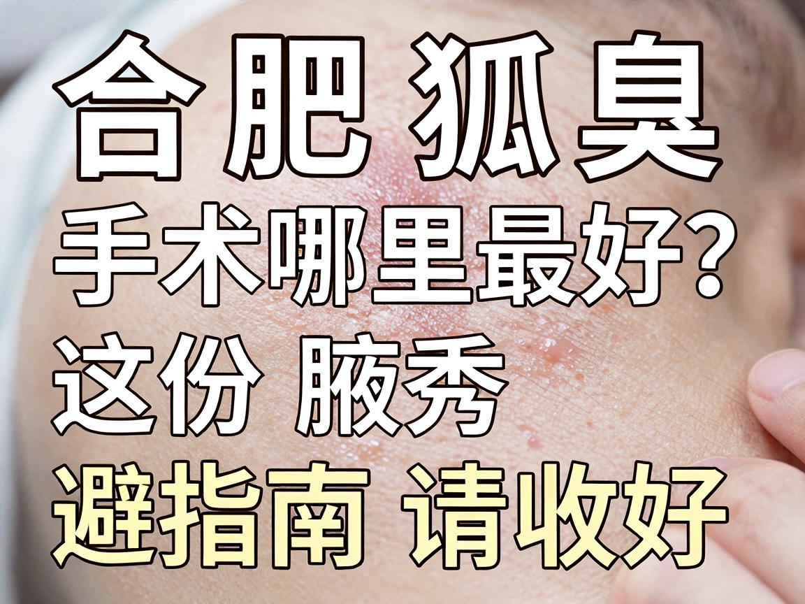 合肥狐臭手术哪里最好？别盲选，合肥腋秀这份避坑指南请收好