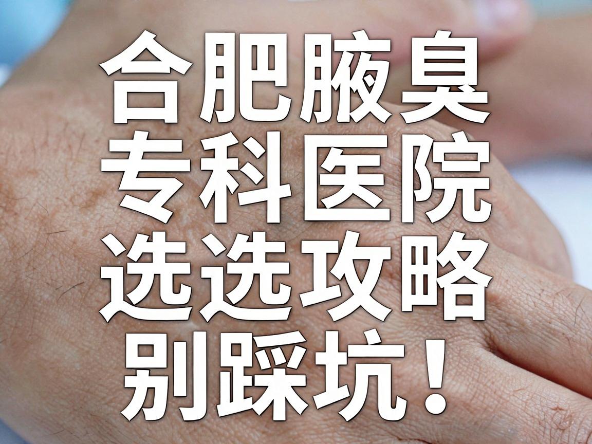 合肥狐臭手术去哪家医院？合肥腋臭专科医院选择攻略，别踩坑！