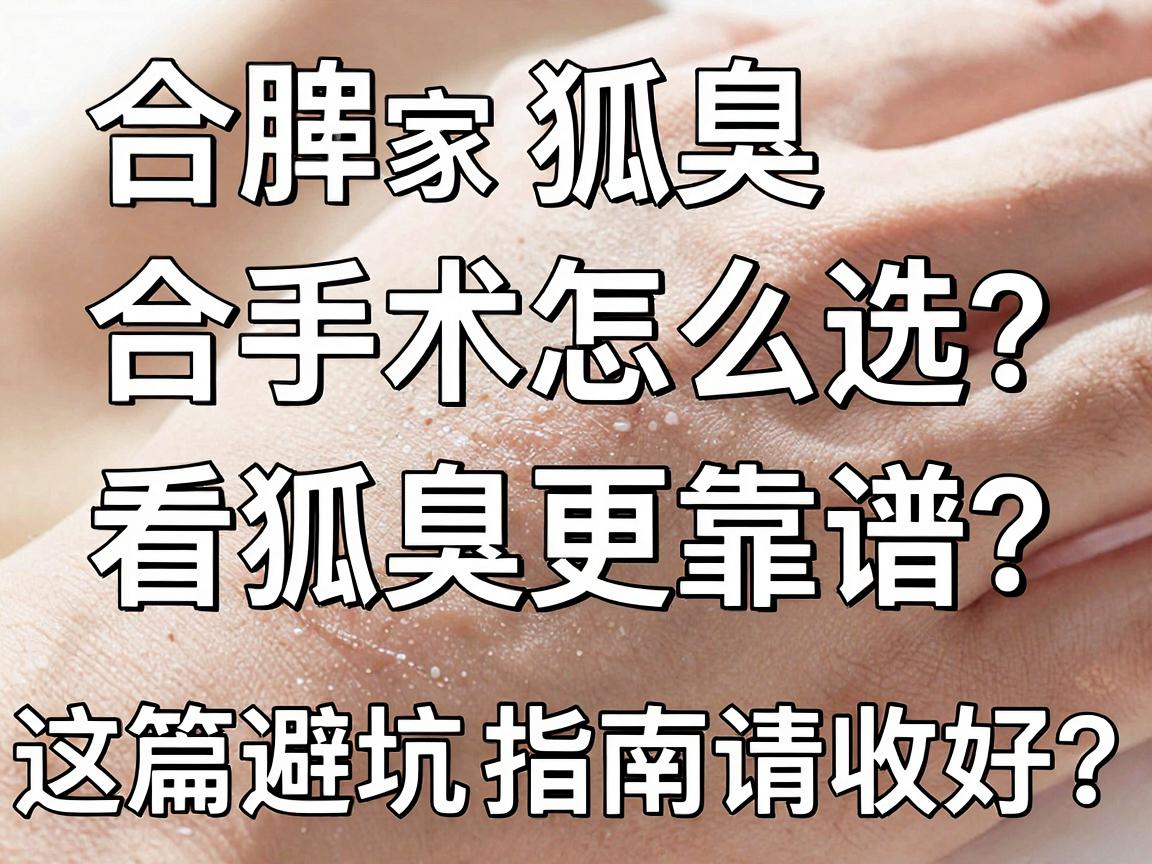 狐臭手术怎么选？合肥哪家医院看狐臭更靠谱？这篇避坑指南请收好