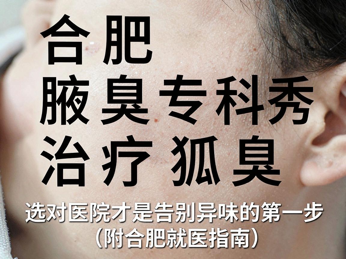 合肥腋秀腋臭专科 治疗狐臭，选对医院才是告别异味的第一步（附合肥就医指南）