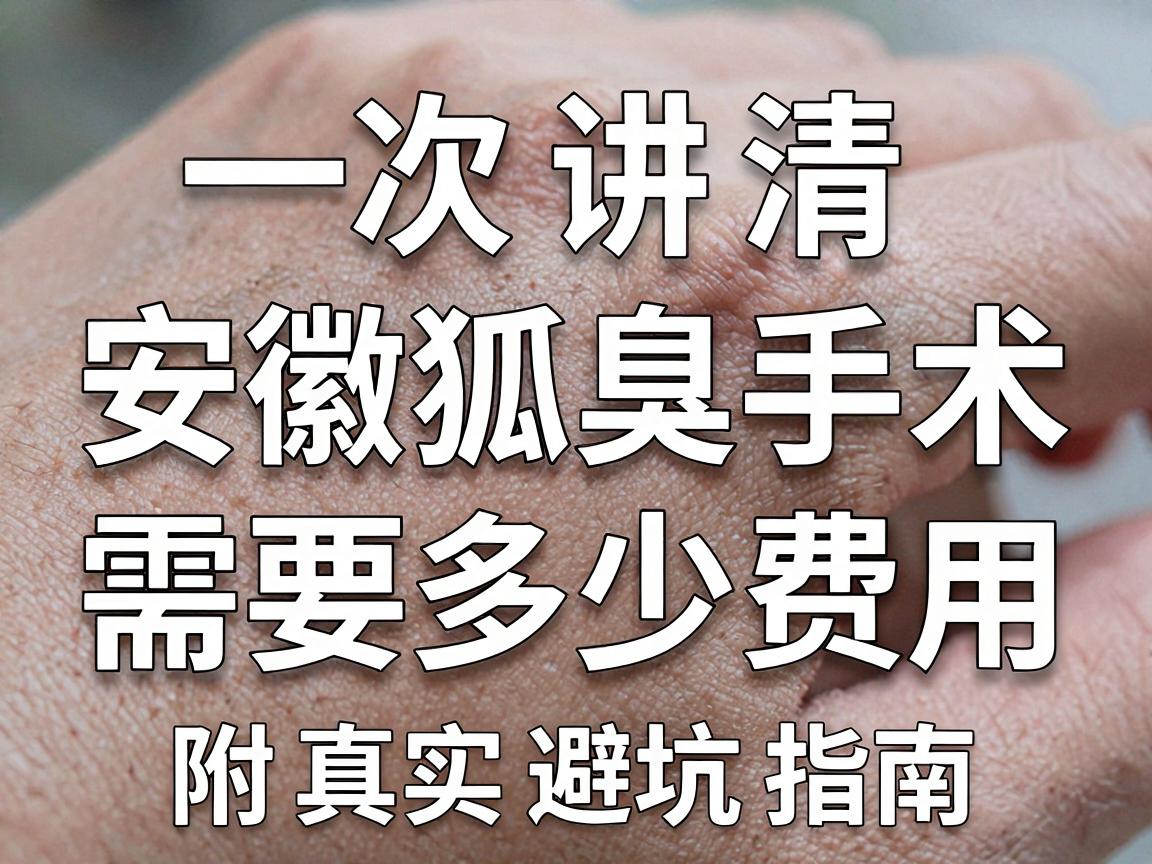 安徽狐臭手术费用大揭秘，一次讲清安徽狐臭手术需要多少费用，附真实避坑指南