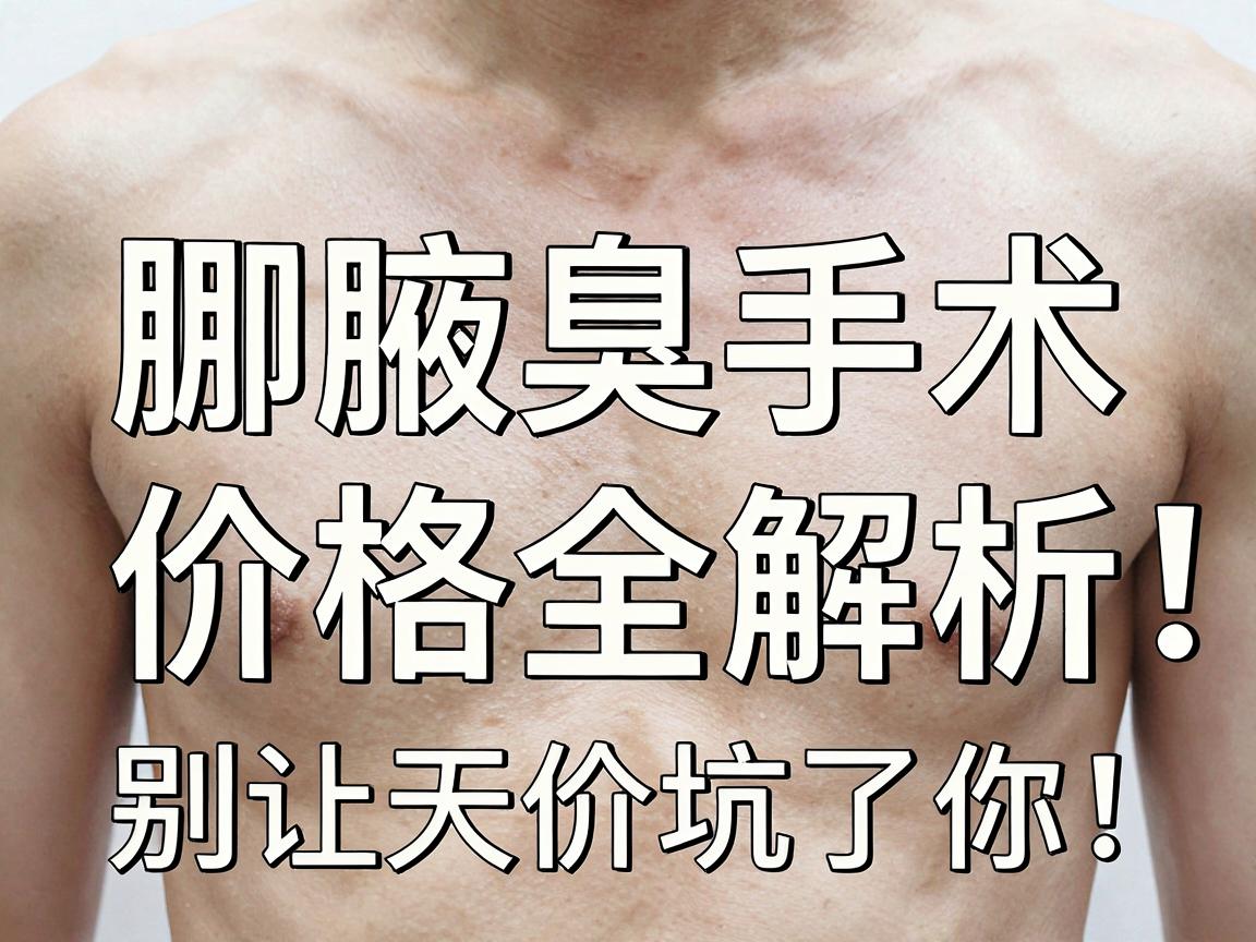 腋臭手术多少钱？合肥腋臭手术价格全解析，别让天价坑了你！