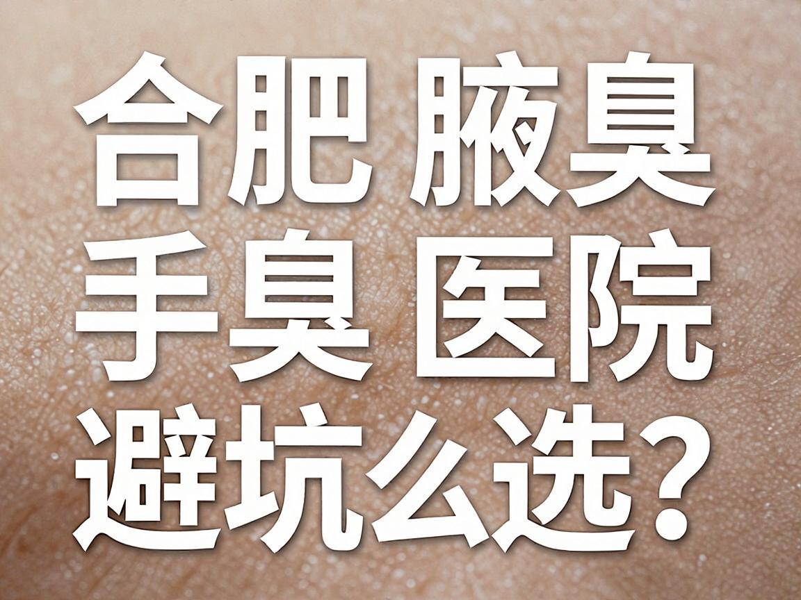 合肥腋臭手术医院怎么选？合肥专业微创腋臭医院避坑指南