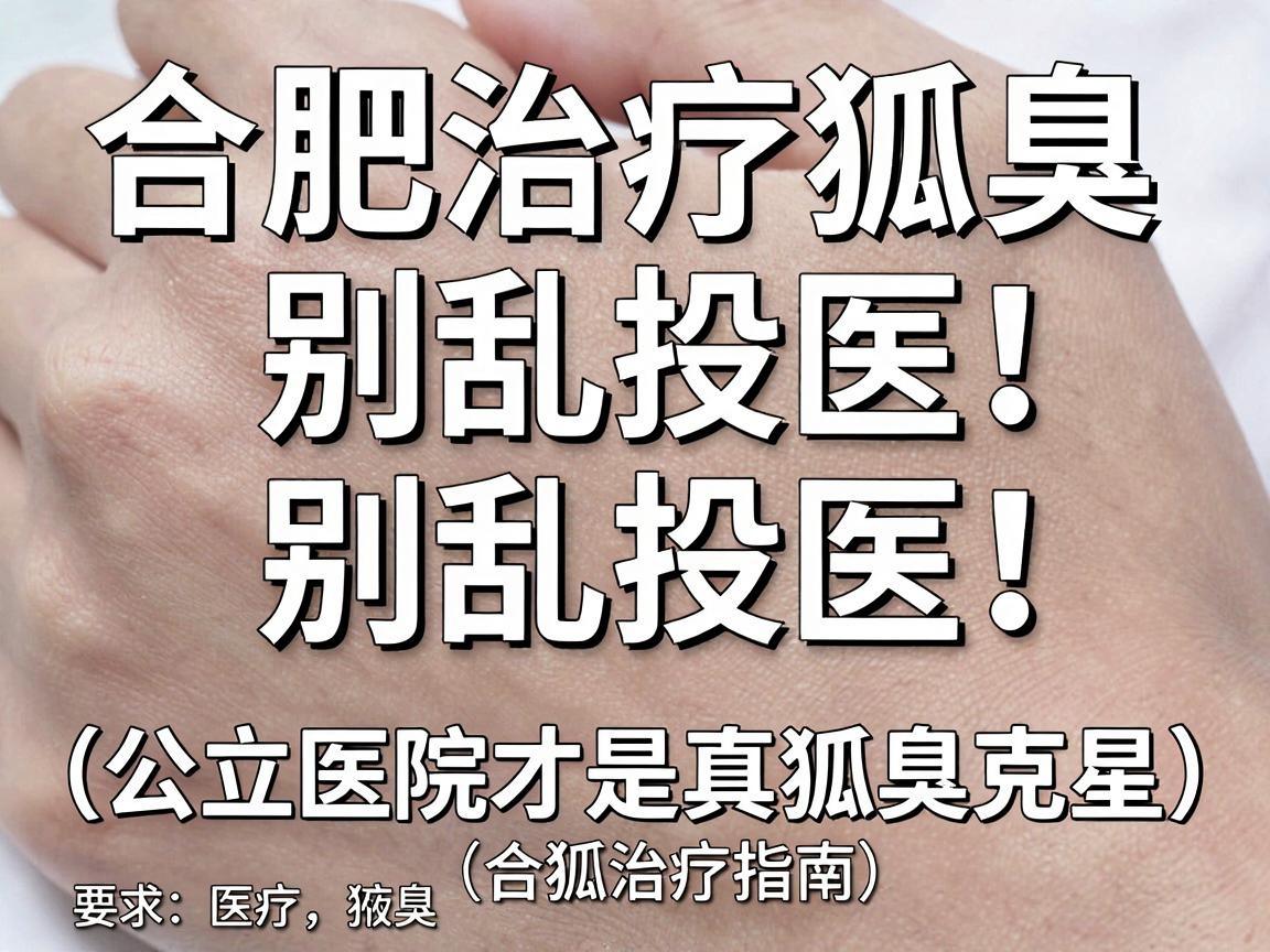 合肥治疗狐臭，别乱投医！公立医院才是真狐臭克星（合肥狐臭治疗指南）