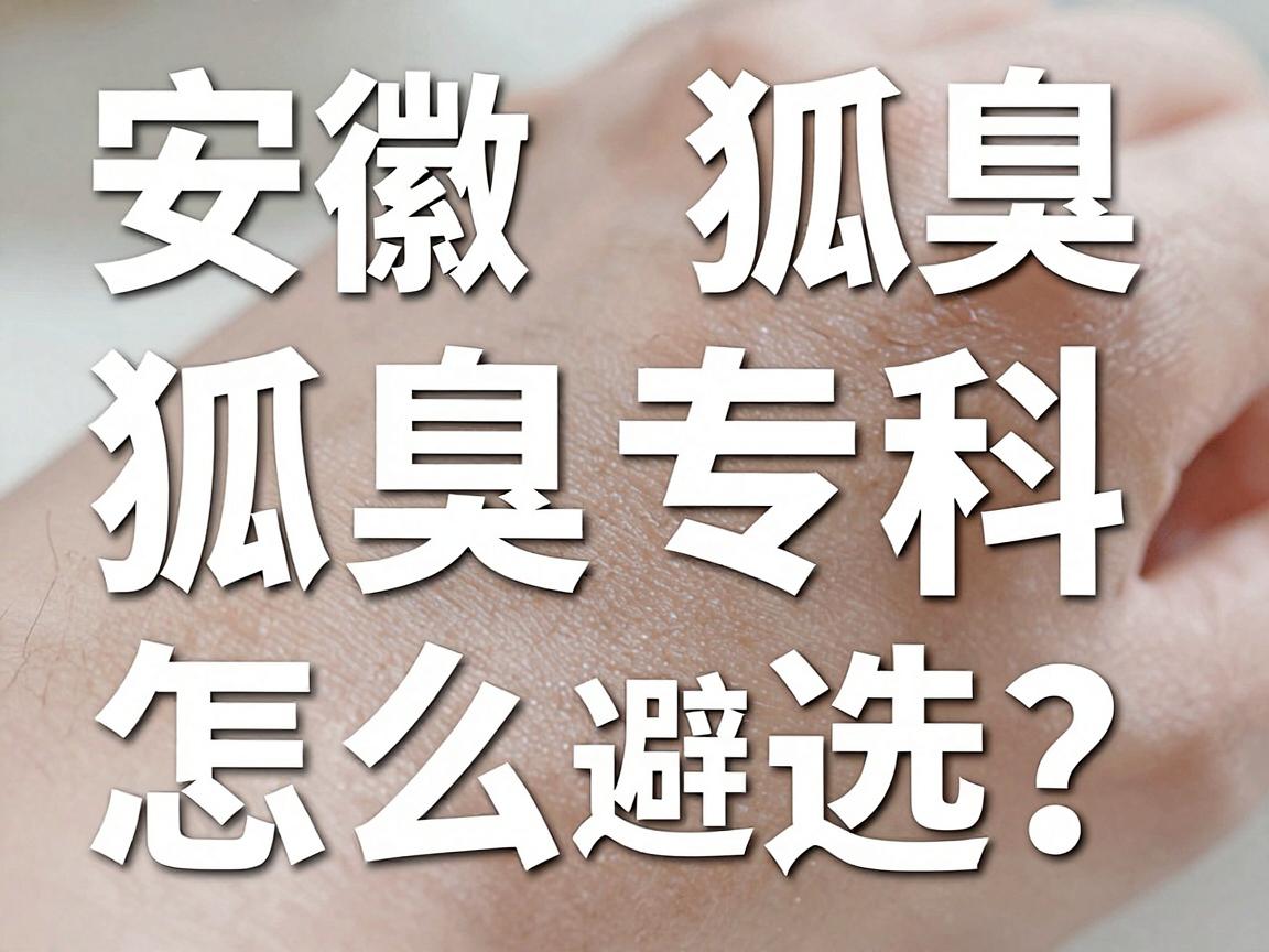 安徽狐臭医院怎么选？看狐臭专科，这三步教你避坑