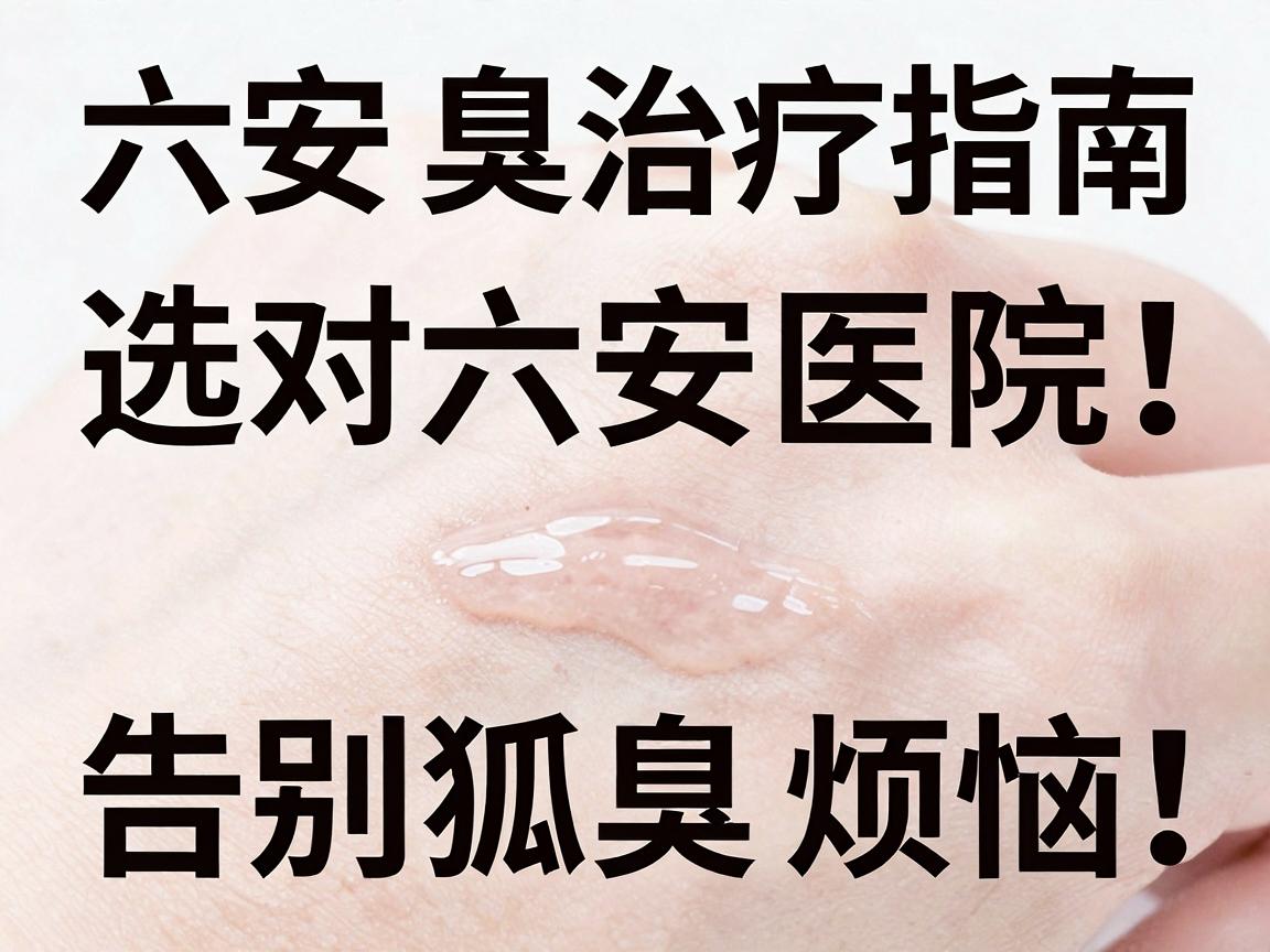 六安狐臭治疗指南，选对六安医院，告别狐臭烦恼