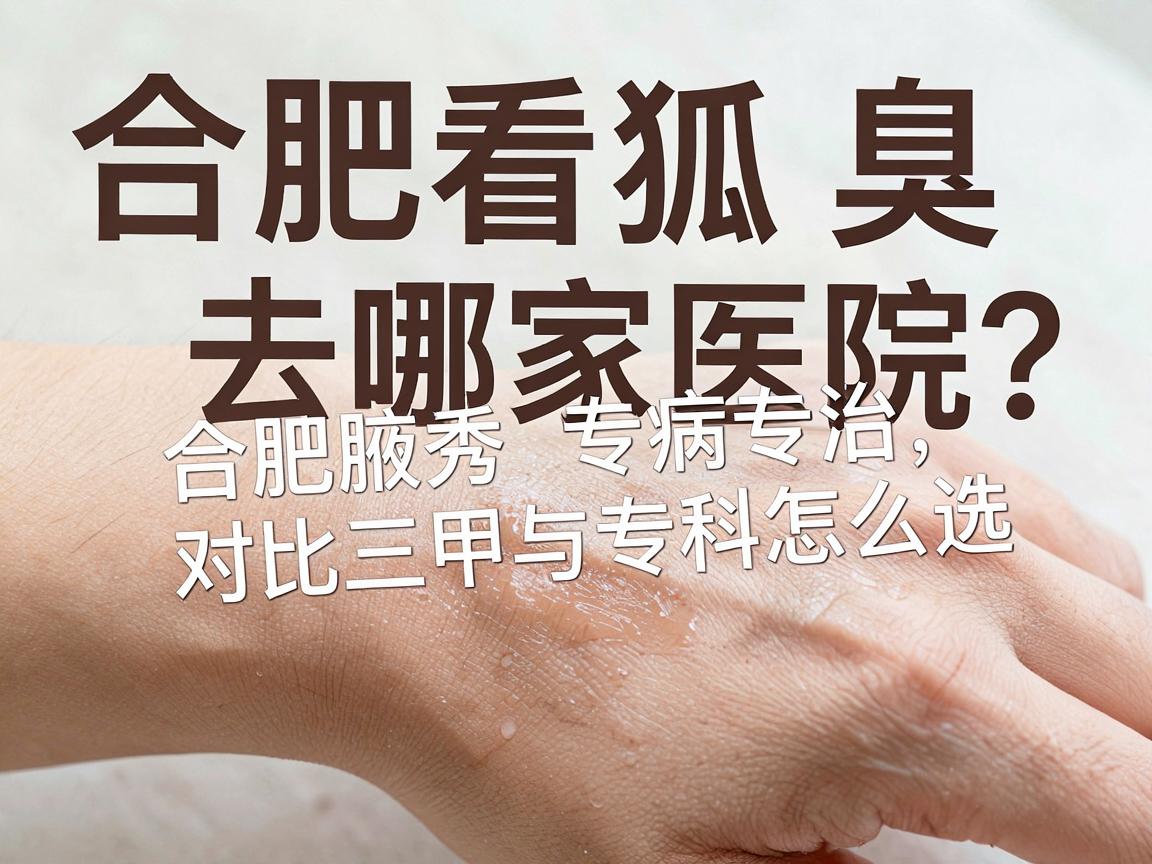 合肥看狐臭去哪家医院？合肥腋秀专病专治，对比三甲与专科怎么选