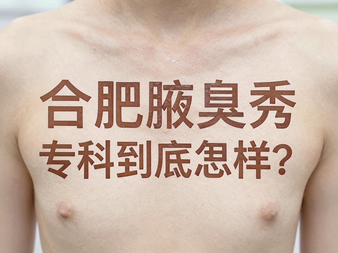 合肥腋臭医院怎么选？合肥腋秀专科到底怎样？一篇讲透