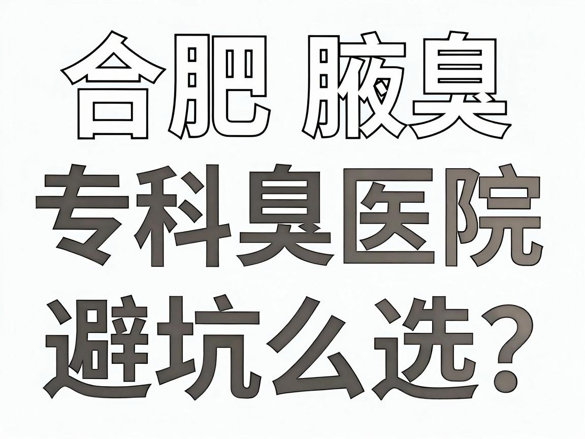 合肥腋臭手术怎么选？合肥腋臭专科医院避坑指南，看完再决定