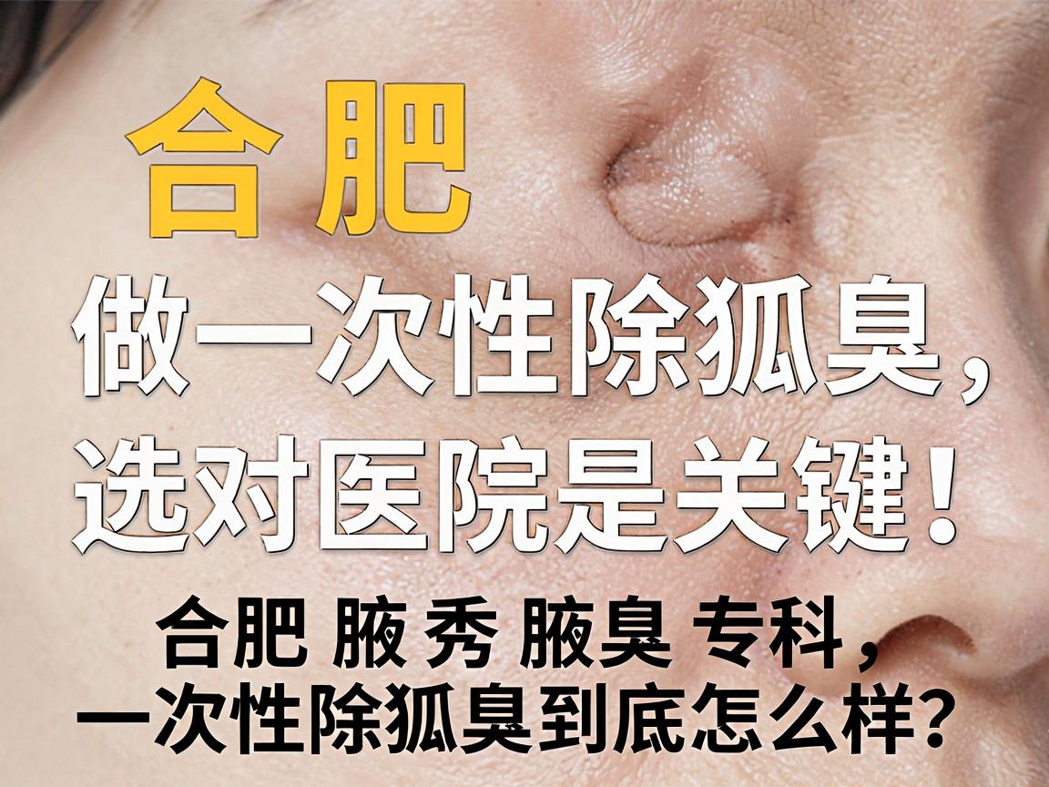 合肥做一次性除狐臭，选对医院是关键！合肥腋秀腋臭专科，一次性除狐臭到底怎么样？