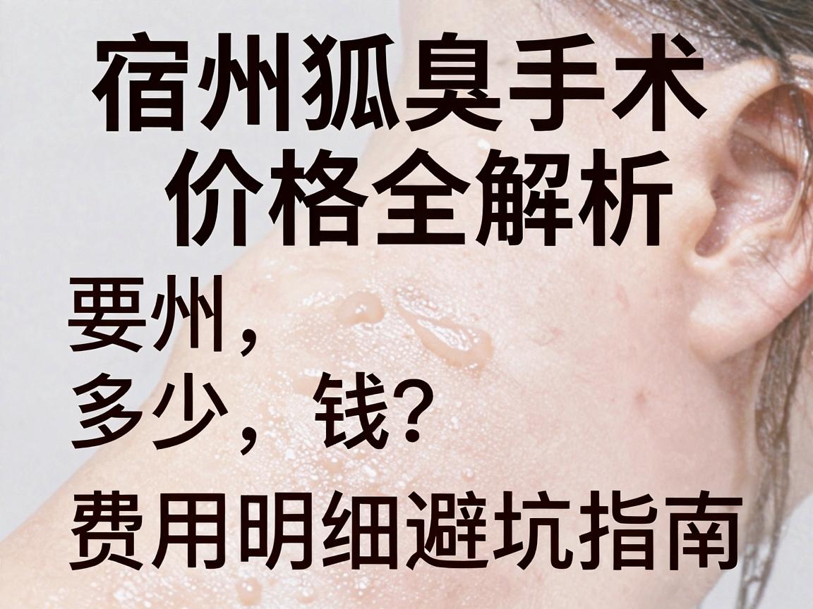 宿州狐臭手术多少钱？费用明细与避坑指南，宿州狐臭手术价格全解析