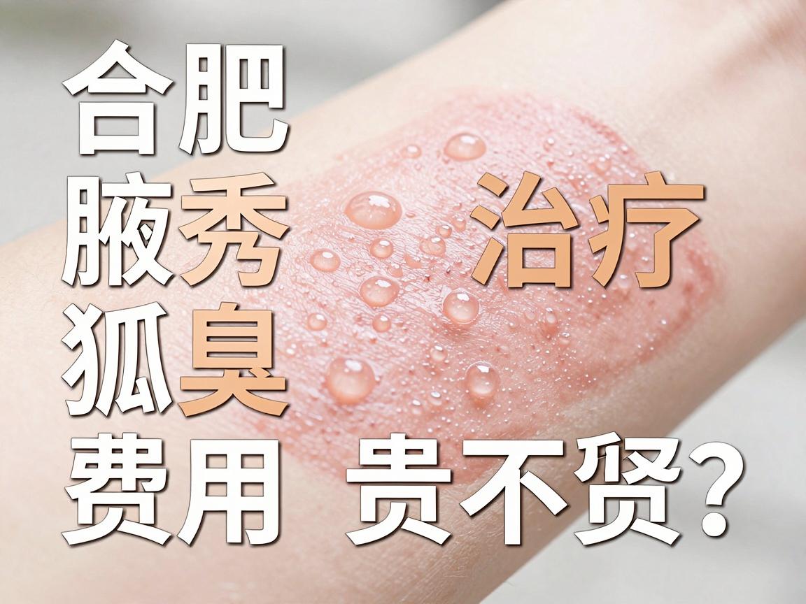 合肥腋秀治疗狐臭费用贵不贵？一篇讲透腋臭治疗费用与性价比