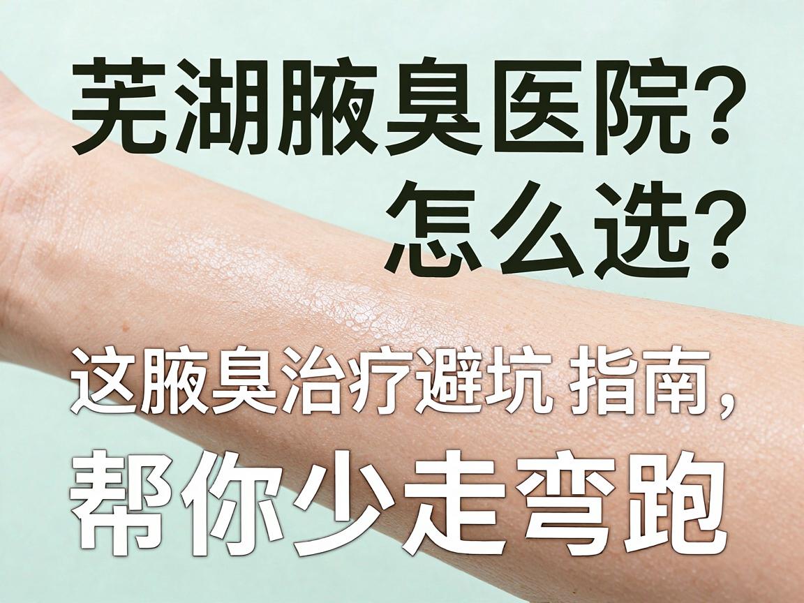 芜湖腋臭医院怎么选？这份腋臭治疗避坑指南，帮你少走弯路