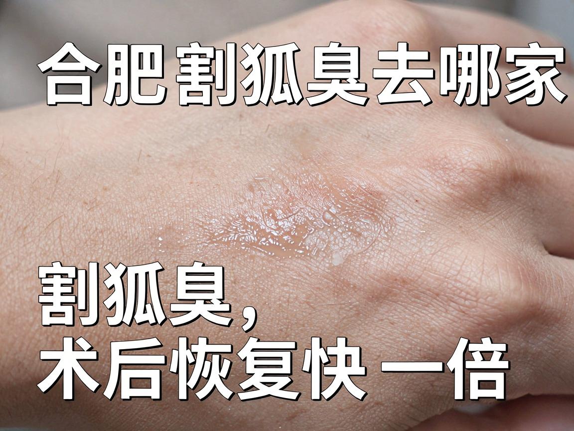 合肥割狐臭去哪家医院？选对医院割狐臭，术后恢复快一倍