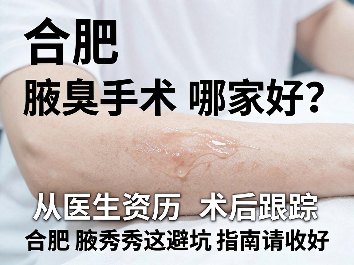 合肥腋臭手术哪家好？从医生资历到术后跟踪，合肥腋秀这份避坑指南请收好