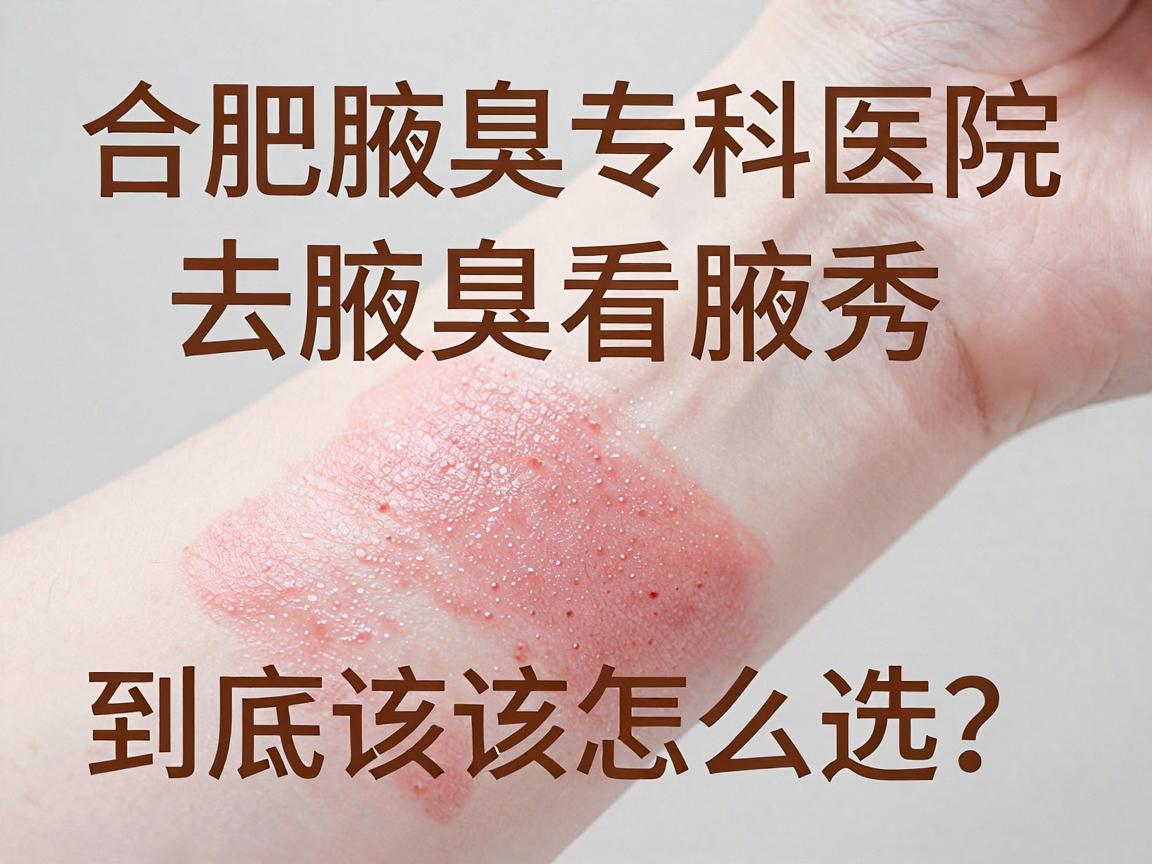 合肥腋秀专治腋臭，去腋臭看腋秀，合肥腋臭专科医院到底该怎么选？