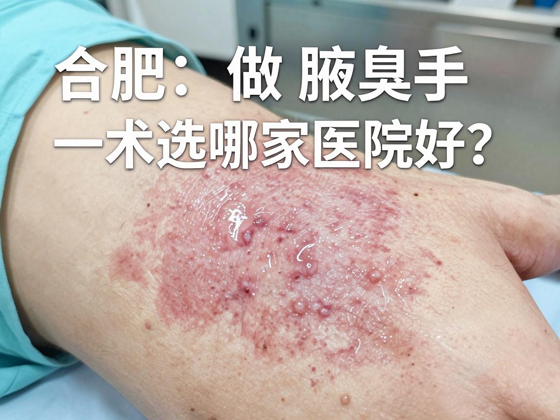 合肥做腋臭手术选哪家医院好？这家医院好在哪，一次说透