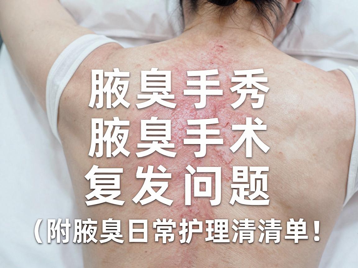 腋臭手术复发问题，合肥腋秀腋臭专科医生告诉你关于腋臭治疗的三个真相（附腋臭日常护理清单）