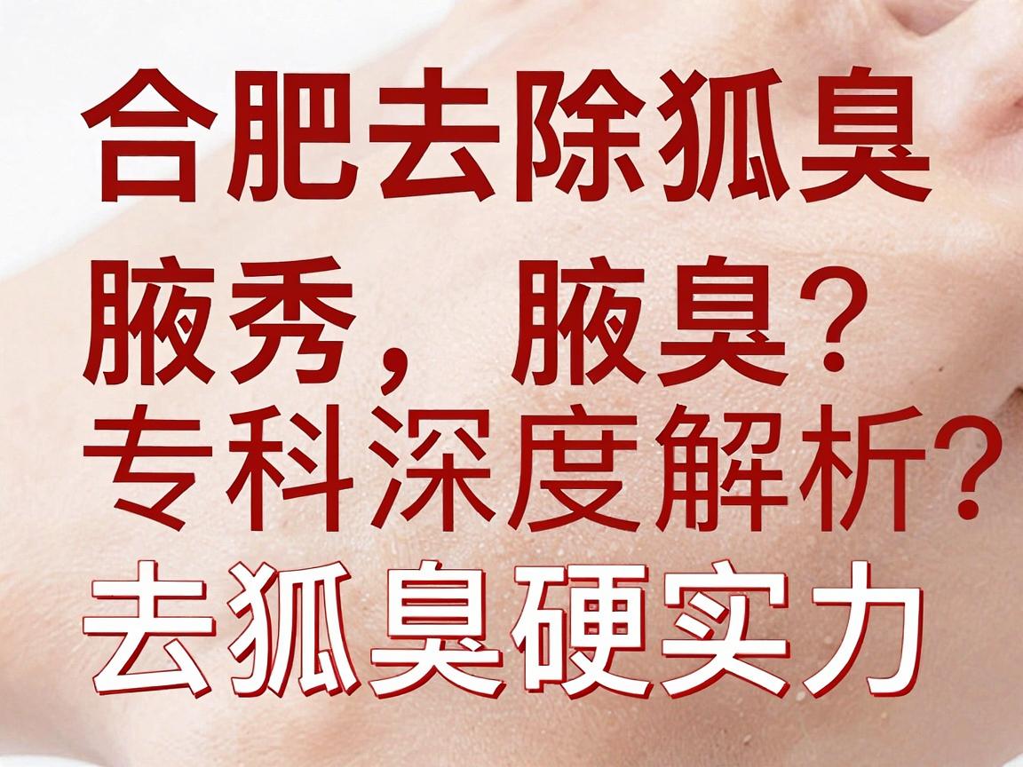合肥去除狐臭选哪家医院？合肥腋秀腋臭专科深度解析去狐臭的硬实力