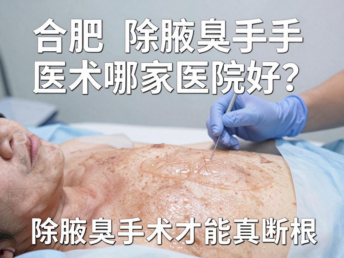合肥除腋臭手术哪家医院好？选对医院，除腋臭手术才能真断根