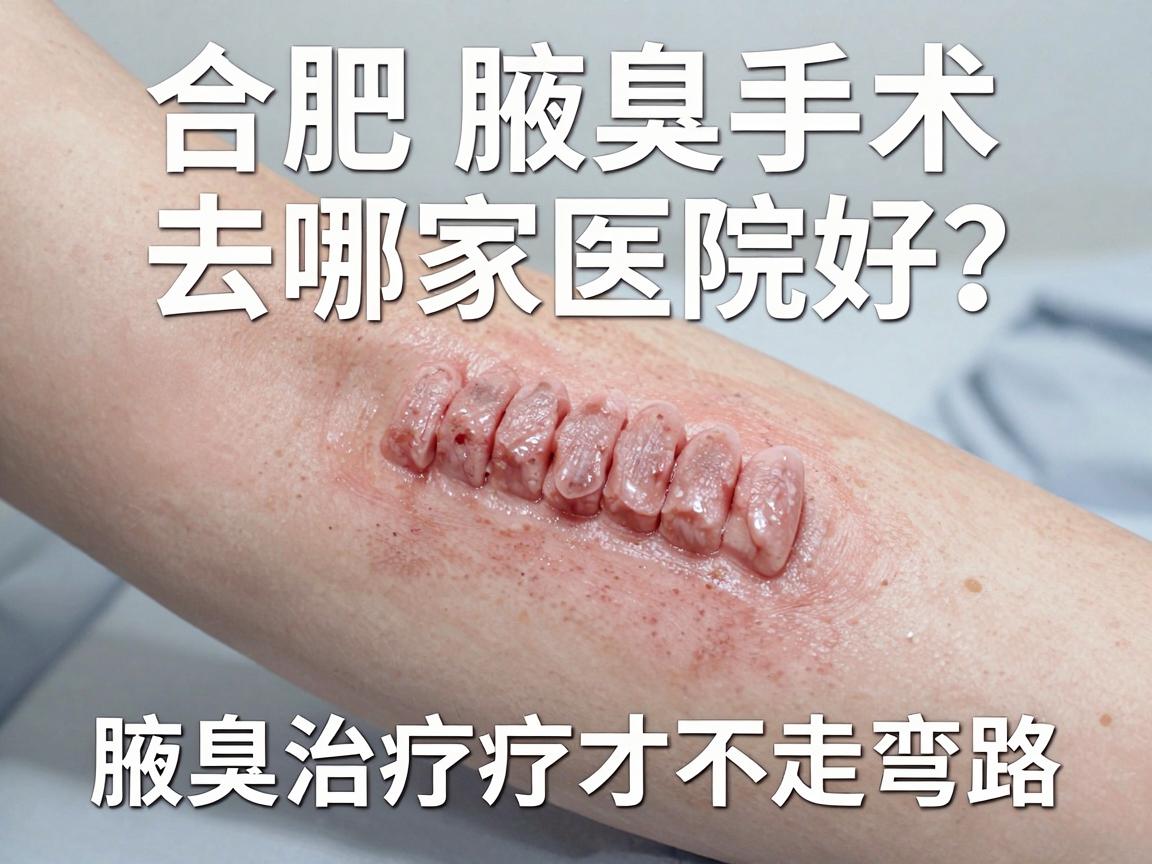 合肥腋臭手术去哪家医院好？选对医院，腋臭治疗才不走弯路