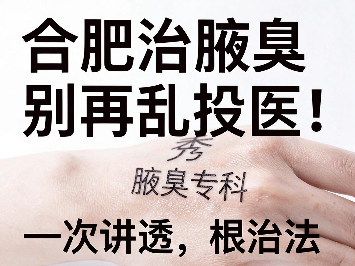 合肥治腋臭，别再乱投医！合肥腋秀腋臭专科一次讲透根治法