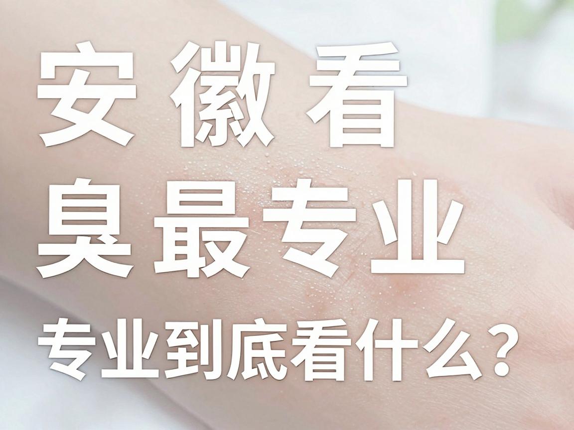 安徽看腋臭最专业的医院怎么选？专业腋臭诊疗的专业到底看什么？