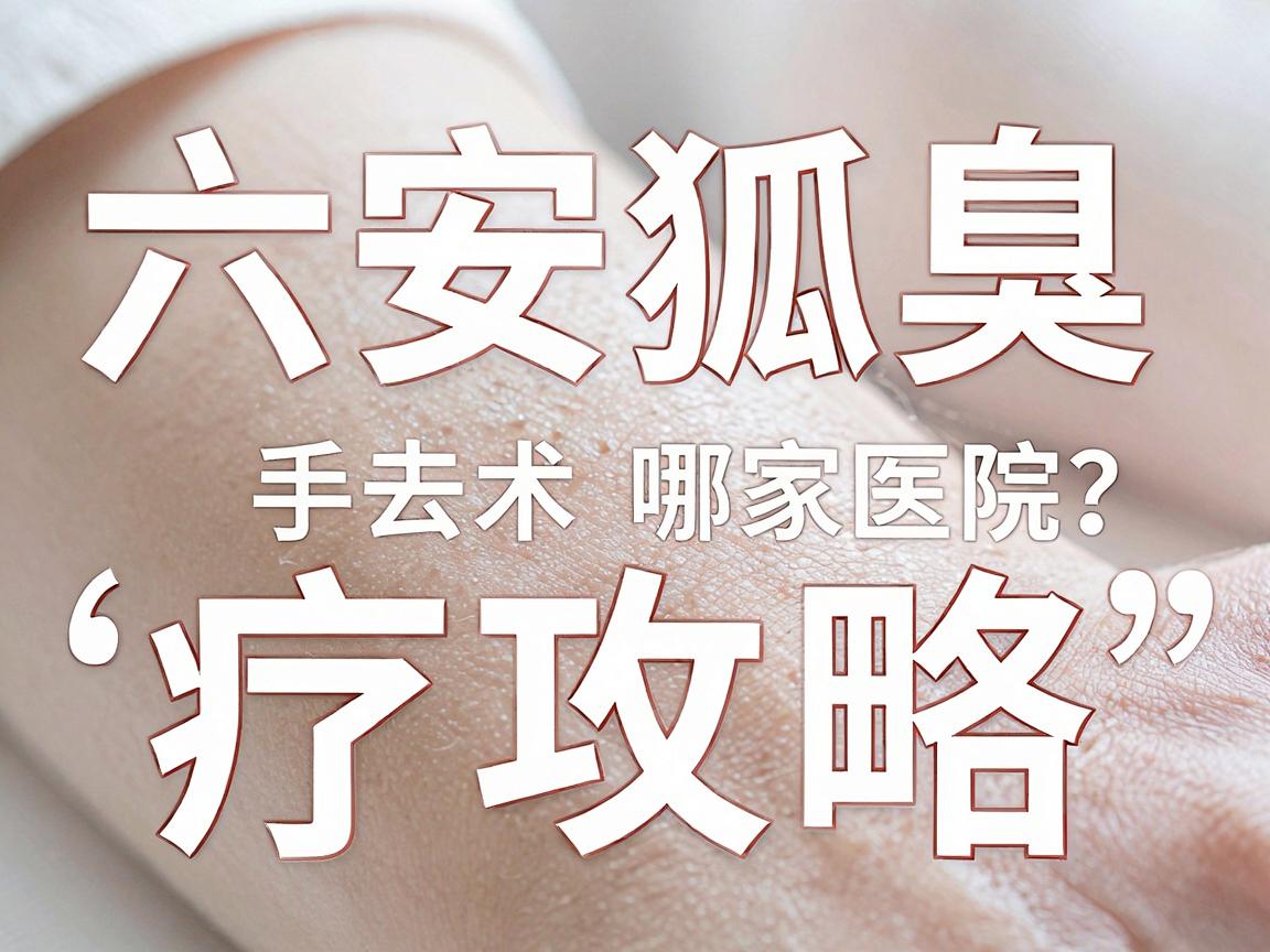六安狐臭手术去哪家医院？六安腋臭治疗攻略与合肥腋秀专业解析