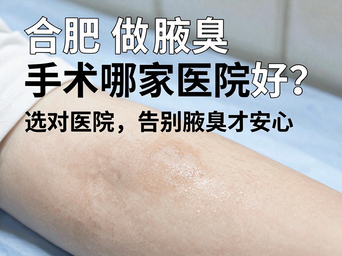 合肥做腋臭手术哪家医院好？选对医院，告别腋臭才安心