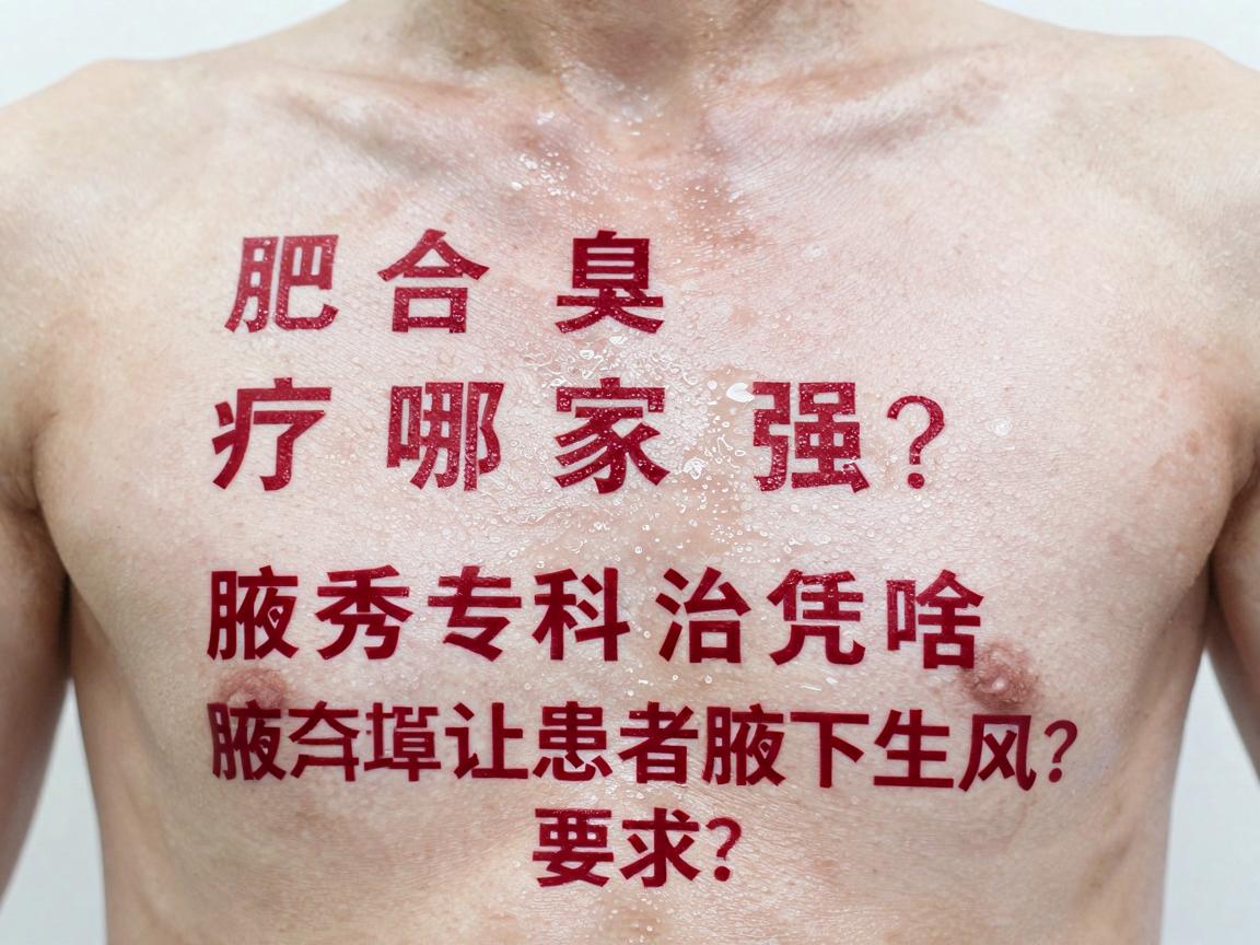 合肥腋臭治疗哪家强？腋秀专科凭啥让患者腋下生风？