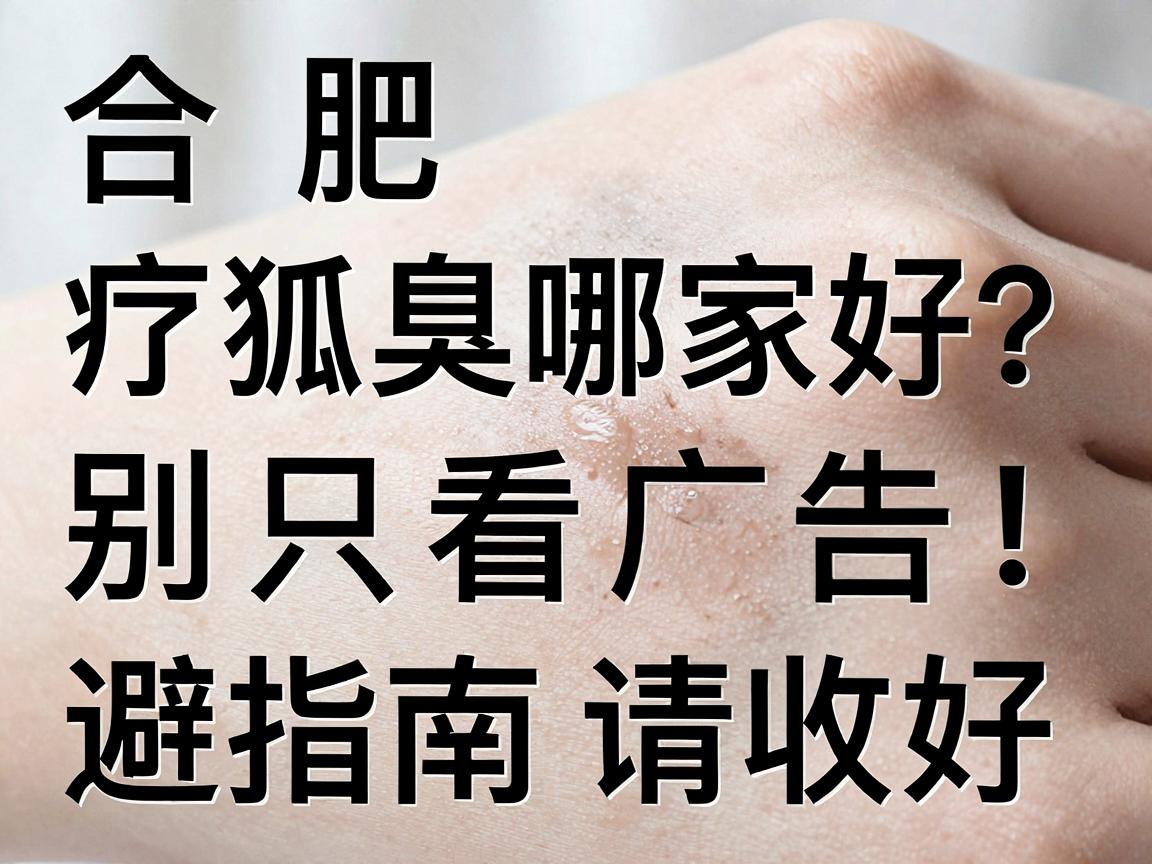 合肥治疗狐臭哪家好？别只看广告，合肥腋秀这份避坑指南请收好