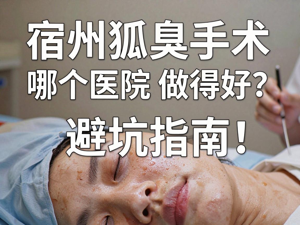 宿州狐臭手术哪个医院做得好？宿州狐臭手术避坑指南，看完这篇再决定