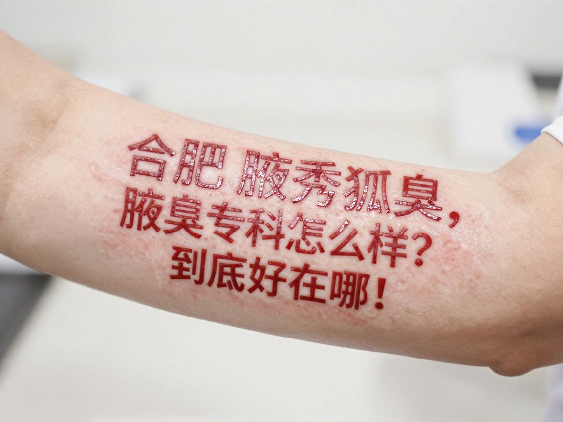 合肥腋秀腋臭专科怎么样？治狐臭选合肥这家医院，到底好在哪？