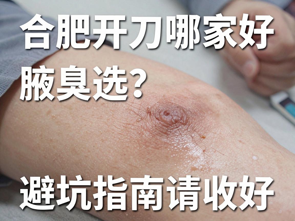 合肥腋臭开刀哪家好？腋臭开刀医院怎么选？这份避坑指南请收好