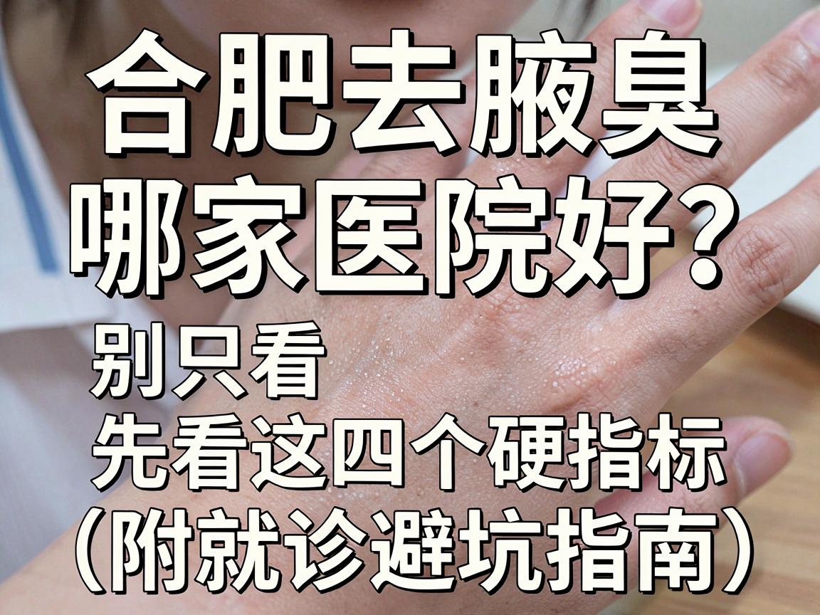 合肥去腋臭哪家医院好？别只看宣传，先看这四个硬指标（附就诊避坑指南）